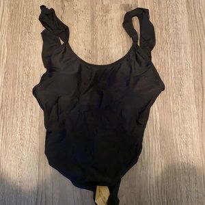 Black One piece bathing suit